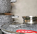 Уценка!!! Набір кухонного посуду (каструль, казанів) Edenberg EB-8040 (немає ручки на кришці), фото 6