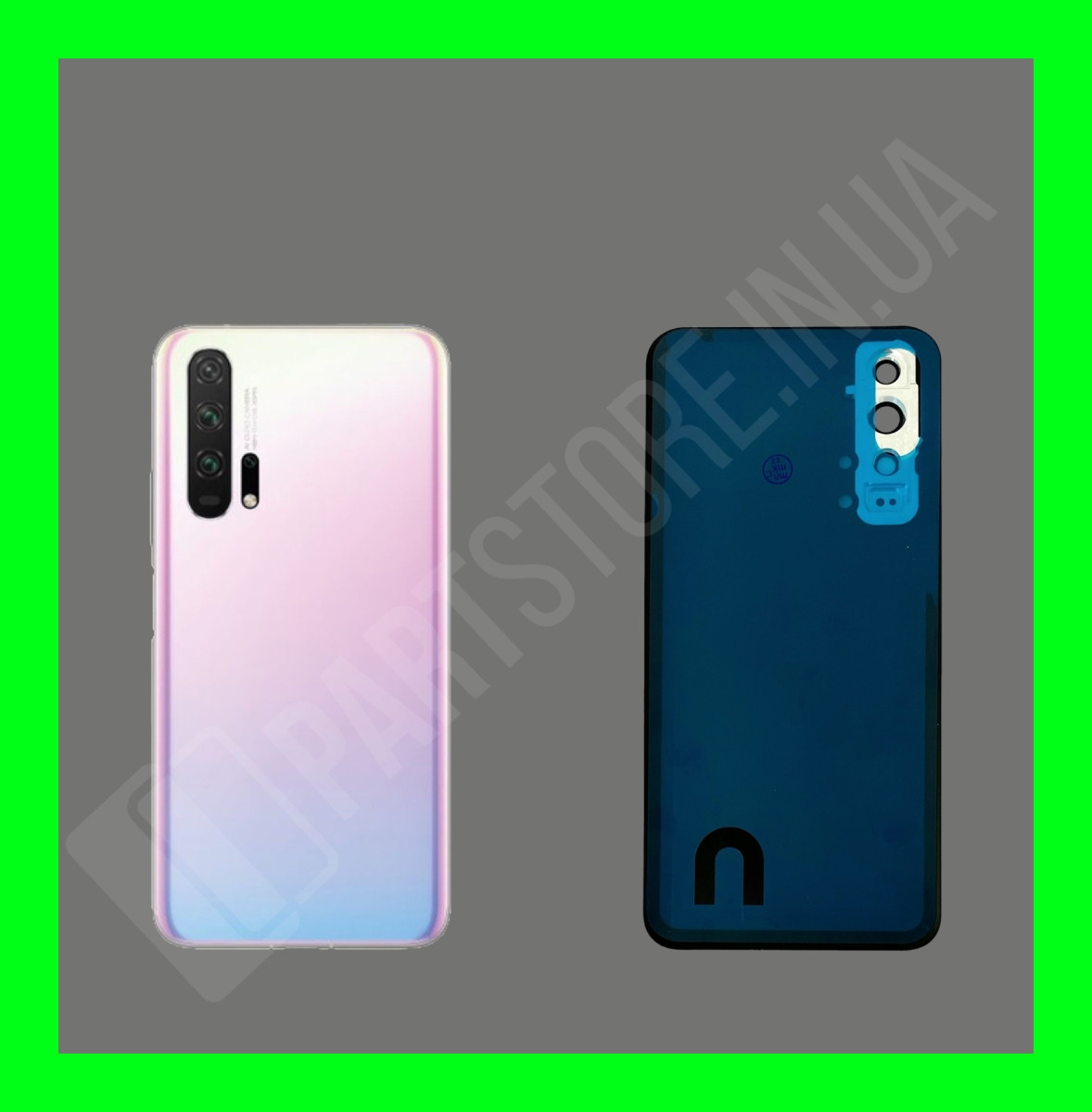 Кришка Huawei Honor 20 Pro Pink зі склом камери