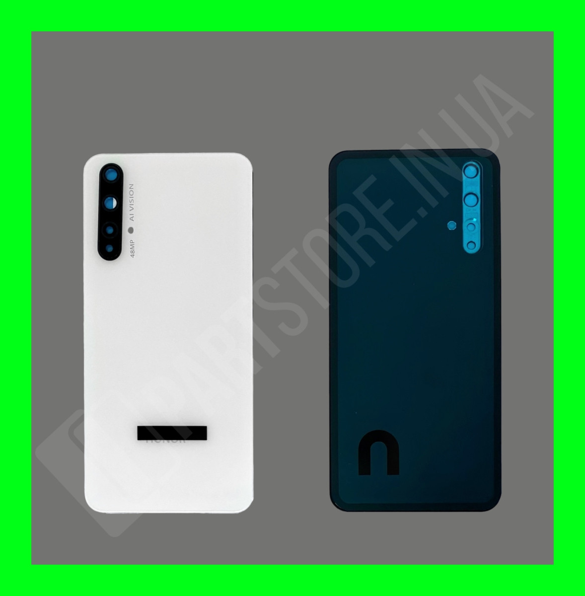 Кришка Huawei Honor 20 White зі склом камери