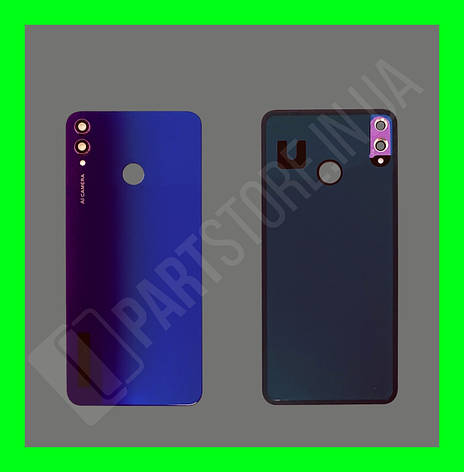 Кришка Huawei Honor 8X Violet зі склом камери, фото 1