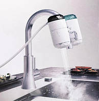 Проточный водонагреватель насадка-фильтр бойлер на кран электрический для горячей воды ZSW-D01 DLX