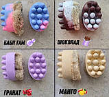 Масажне мило-скраб із люфою натуральний 130 г, фото 2