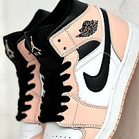Класне жіноче взуття Nike Air Jordan 1 Retro. Молодіжні кросси жіночі Найк Аір Джордан на кожен день., фото 7