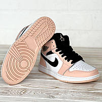 Класне жіноче взуття Nike Air Jordan 1 Retro. Молодіжні кросси жіночі Найк Аір Джордан на кожен день., фото 10