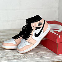 Класне жіноче взуття Nike Air Jordan 1 Retro. Молодіжні кросси жіночі Найк Аір Джордан на кожен день., фото 11