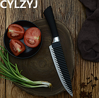 Качественный набор черных кухонных ножей с мраморным покрытием из 6 предметов для кухни ХЕ726, SL24