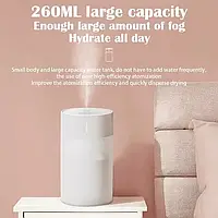 Ночник и увлажнитель воздуха Humidifier белый с LED подсветкой,Ультразвуковой мини увлажнитель воздуха