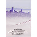 Блокнот, записна книга Axent City San Franciscoi (великий, у клітинку, сірий з малюнком, тверда обкладинка), фото 3