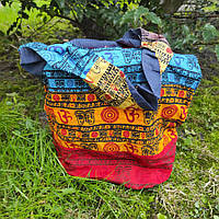 Эко-сумка этническая с индийскими узорами из ткани