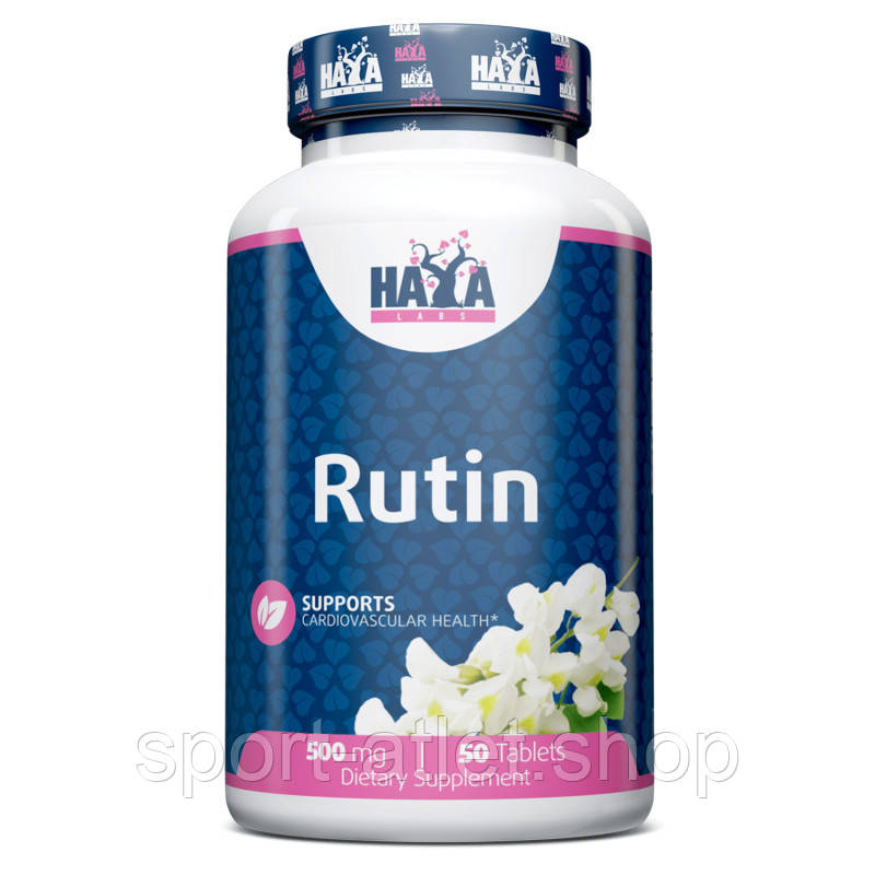 Натуральна добавка Haya Labs Rutin, 50 таблеток