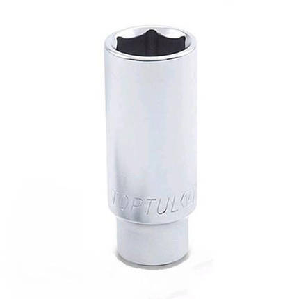 Головка 6-гранна довга TOPTUL 1/2" 27 мм BAEE1627, фото 1
