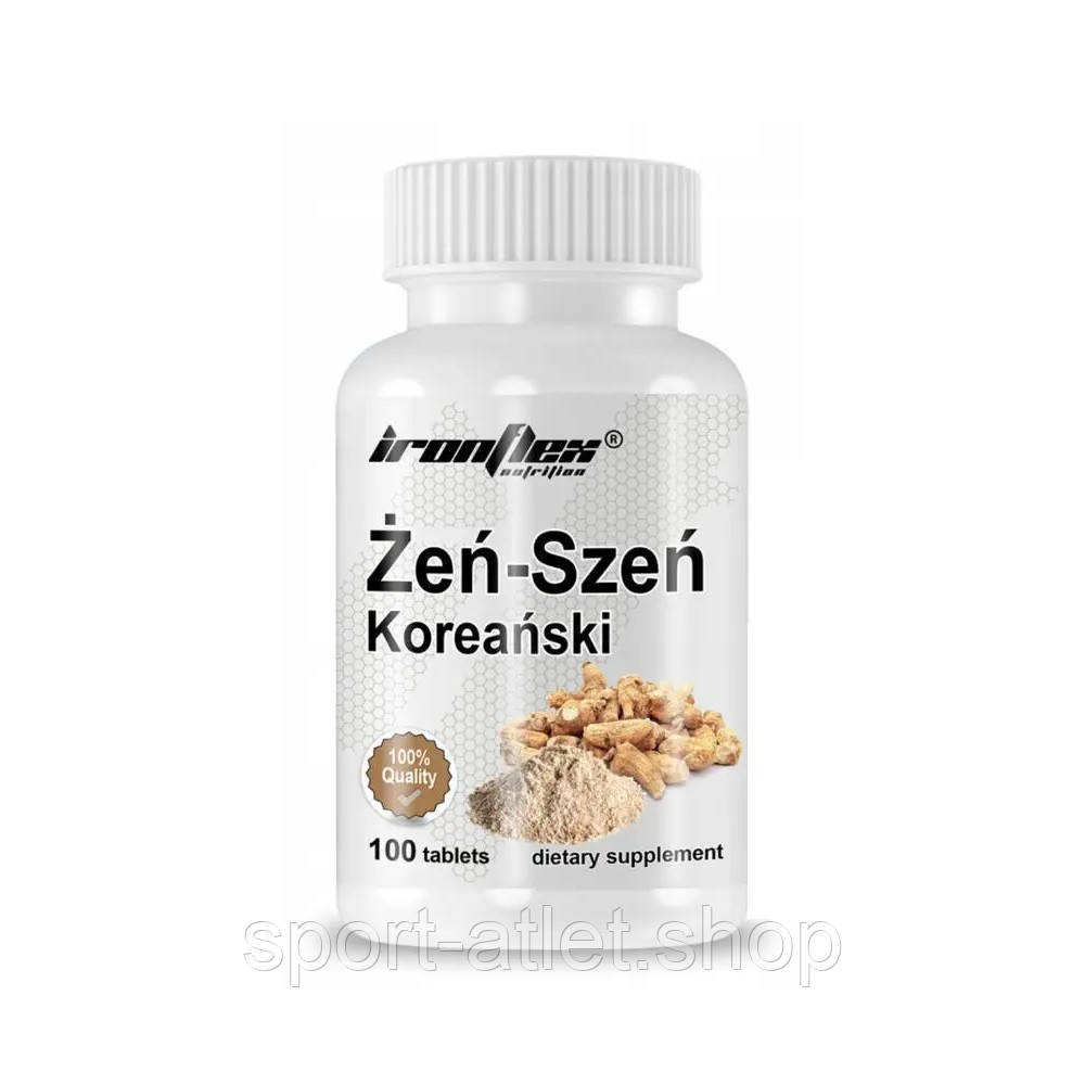 Натуральна добавка IronFlex Zen-Szen Koreanski, 100 таблеток