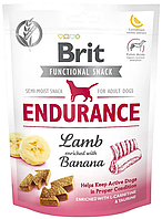 Лакомство для активных собак с ягненком и бананом Brit Functional Snack Endurance 150 г