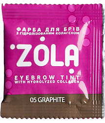 Фарба для брів із колагеном у саше Zola Eyebrow Tint With Collagen No05 Graphite 5 мл (21917Gu)