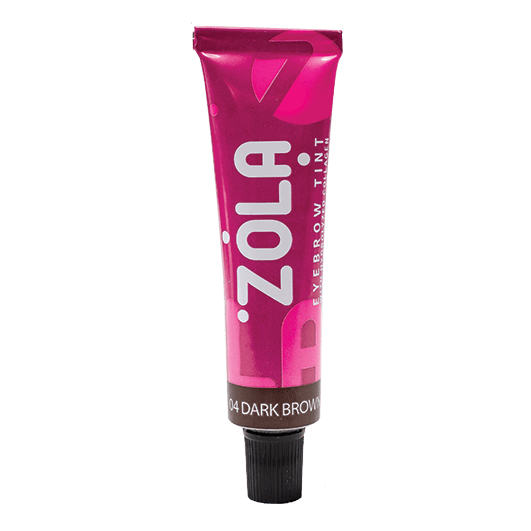 Фарба для брів з колагеном Zola Eyebrow Tint With Collagen №04 Dark Brown 15 мл, фото 1