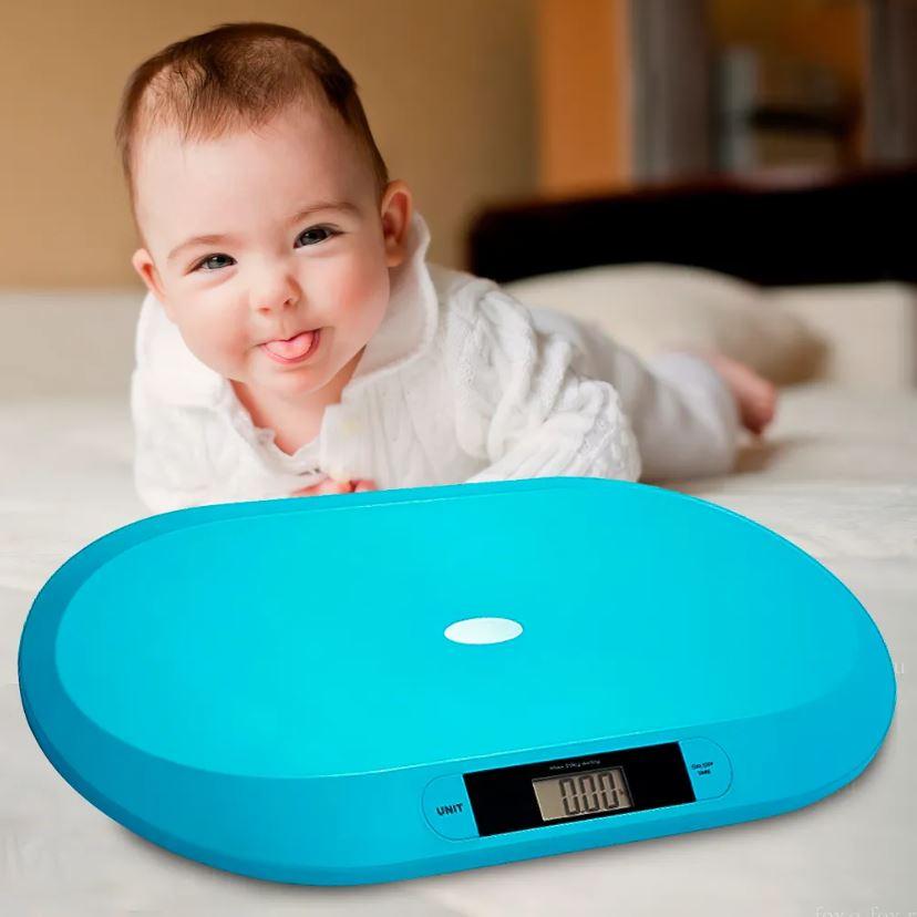 Дитячі точні електронні ваги для контролю ваги дитини Baby Ono Блакитний 612/01