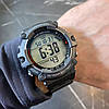 Водонепроникний наручний годинник чоловічий протиударний чорний Casio оригінал AE-1500 з підсвічуванням електронний, фото 7