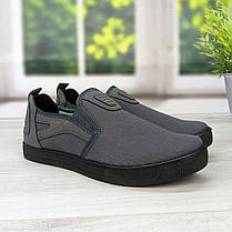 Чоловічі мокасини джинсові тапочки сірі Dago Style 3568, фото 5