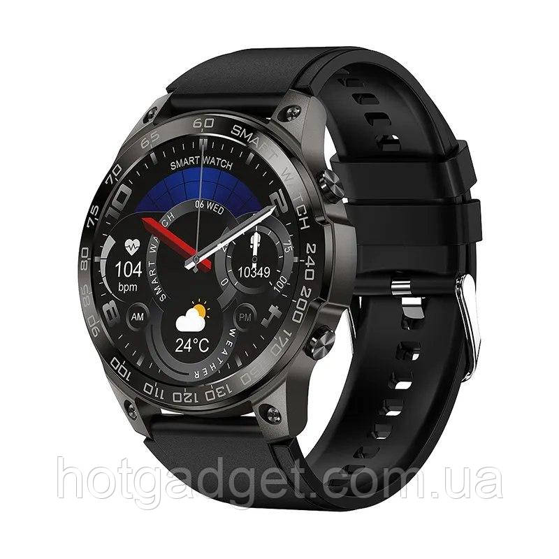 Смарт-годинник Senbono DM50 Black Amoled (розмова, пульсоксиметр)