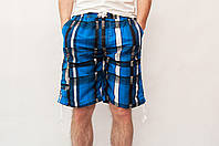Чоловічі шорти (плащівка), синього кольору