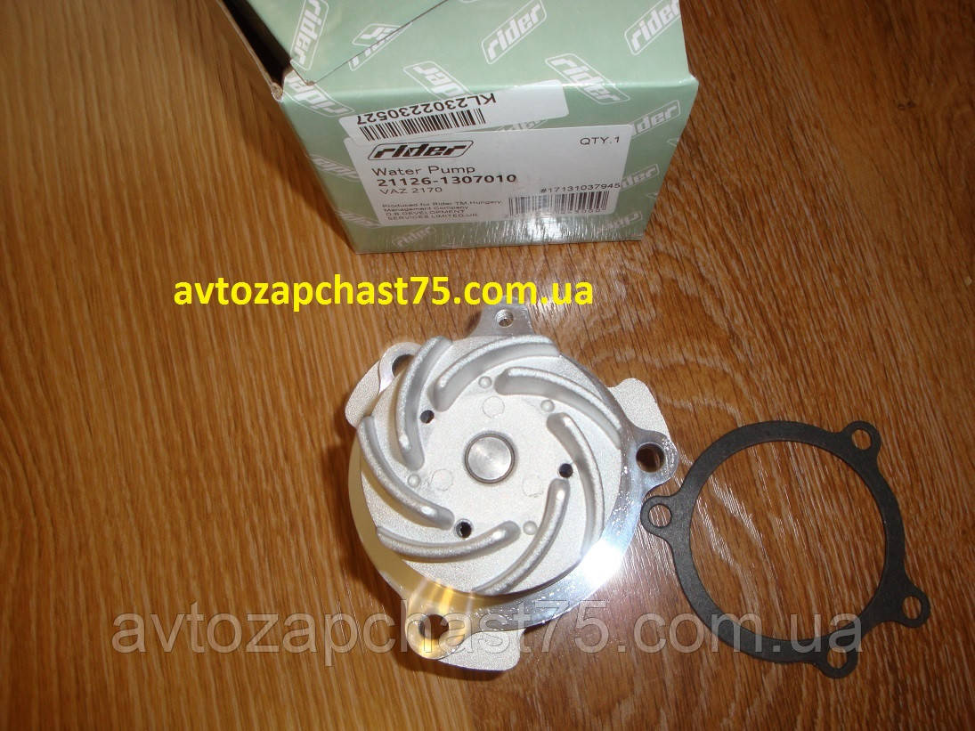 Насос водяний ваз 1117, 1118, 1119, калина, 2170, 2171, 2172, 16 клапанний двигун (Rider, Угорщина), фото 1