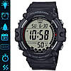 Водонепроникний наручний годинник чоловічий протиударний чорний Casio оригінал AE-1500 з підсвічуванням електронний, фото 3