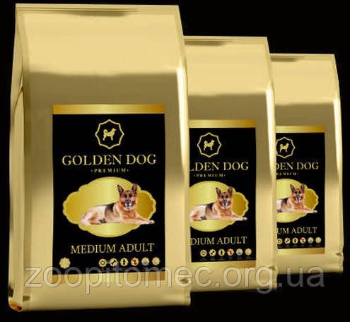 Корм для дорослих собак середніх порід GOLDEN DOG Medium Adult 10 кг