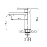 Змішувач для умивальника GAPPO G1099-20, фото 7