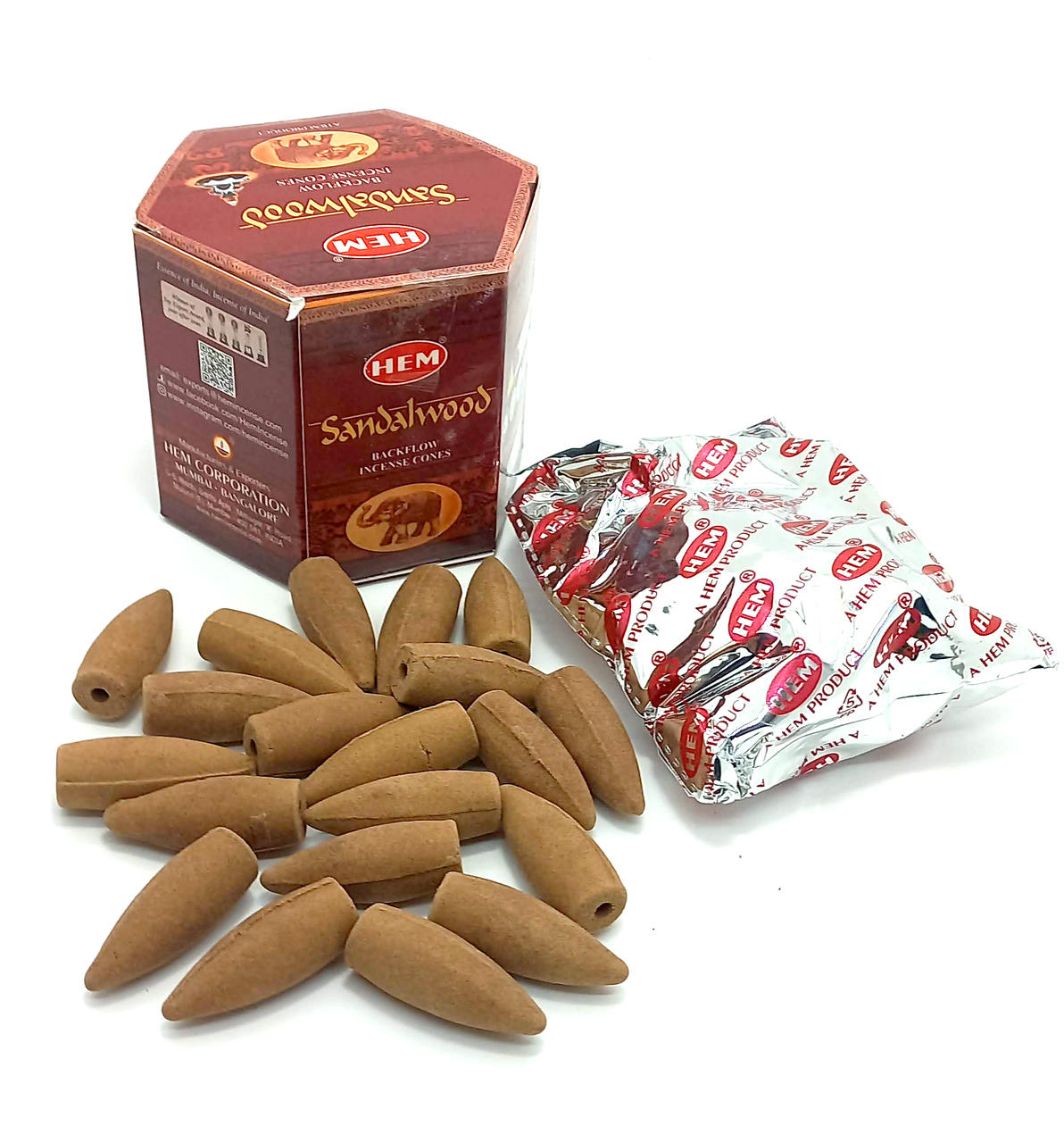Пахощі"Sandalwood backflow "Сандаловий Дим" Hem кулі 34627, фото 1