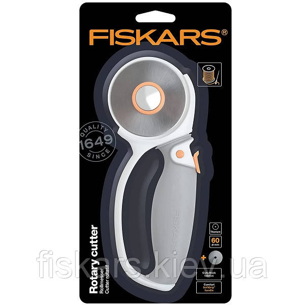 Роликовий ніж Fiskars Titanium Rotary Cutter Ø60 (1004753)