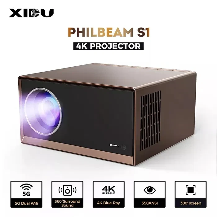 XIDU プロジェクター Проектор XIDU PHILBEAM S1 4k 12000lm smart tv android телевизор