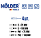 Набір викруток 4 од. "MOLDER" (блистер) MT32204, фото 3