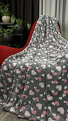 Плед двоспальний розмір 175*200 см тканина мікрофібра