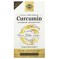 Куркумин SOLGAR "Full Spectrum Curcumin" полного спектра (60 гелевых капсул)