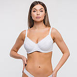 Класичний бюстгальтер для вагітних і годуючих мам з гнучкою кісточкою 90D Мамин Дім Білий 844, фото 5
