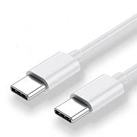 Кабель USB type C - USB type C (1m) PD 60 Вт провод быстрой зарядки для телефона KUULAA (KL-X19) White