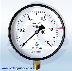 Манометр для води та газу ДМ 05160 (М) 1.0 (1.6)  мПа  ф160 мм