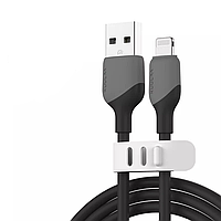 Кабель USB — Apple Lightning MFI (2 м) силіконовий шнур для передавання даних і швидкого заряджання для iPhone