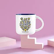 Чашка «Герб України» (350 мл) синя, фото 2