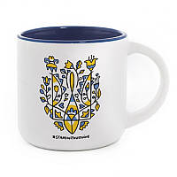 Чашка «Герб України» (350 мл) синяя