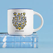 Чашка «Герб України» (350 мл) синя, фото 3