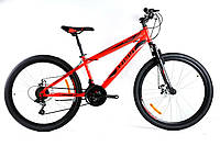 Спортивный качественный подростковый велосипед, хороший шоссейный скоростной велосипед Azimut Extreme 26"GD Красный