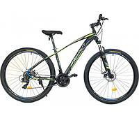 Хороший профессиональный спортивный велосипед, красивый скоростной велосипед для взрослых Azimut Nevada 26 D Зеленый