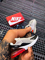 Nike Air Max 270 Light Bone Grey Black Red кроссовки и кеды высокое качество Размер 36