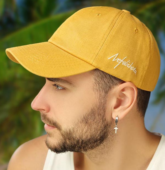 Чоловіча кепка літня жовтий розмір 56-58 «Superscription»