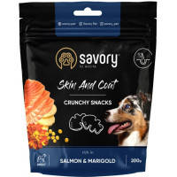 Лакомство для собак Savory для здоровья кожи и шерсти собак, с лососем 200 г (4820232631355)