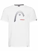 Тенісна футболка HEAD CLUB CARL T-SHIRT JR WH