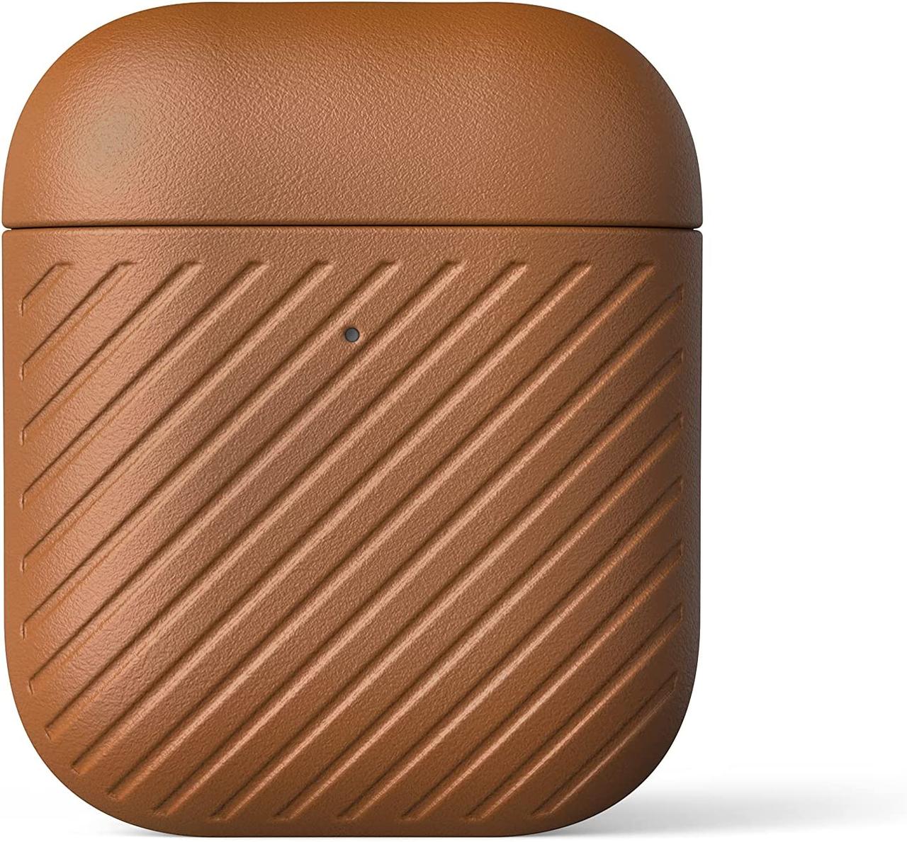 Чохол Moment Leather Cognac для AirPods 1 Gen | 2 Gen, фото 1