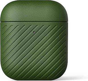 Чохол Moment Leather Olive Green для AirPods 1 Gen | 2 Gen