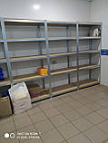 Стелаж для складу, архіву, магазину. чк-50 оцинк. 1960*300*300*4полок ДСП, фото 4